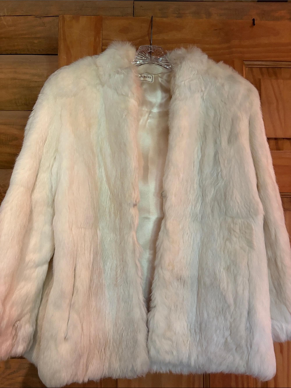 Women's Cream Teddy Jacket Faux Fur Coat